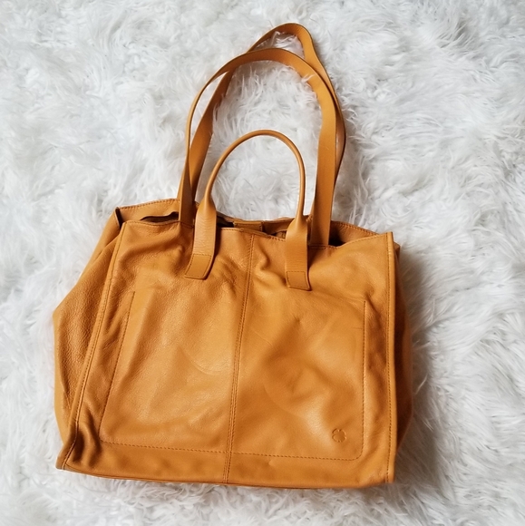 Lucky Brand Leather Tote Handbag - Picture 2 of 13
